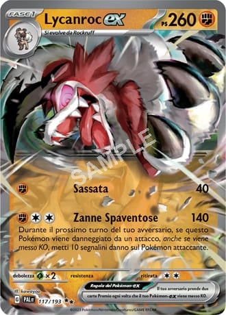 117/193 Lycanroc EX - EVOLUZIONI A PALDEA