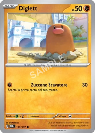 103/197 Diglett - OSSIDIANA INFUOCATA - OBF