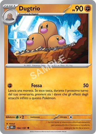 104/197 Dugtrio - OSSIDIANA INFUOCATA - OBF