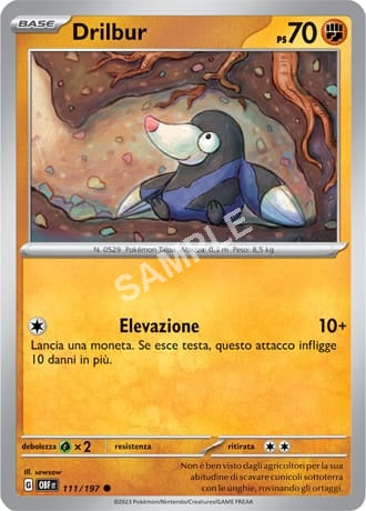 111/197 Drilbur - OSSIDIANA INFUOCATA - OBF