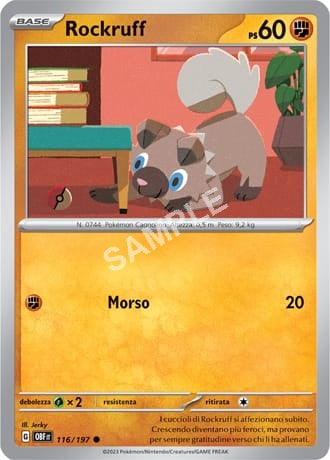 116/197 Rockruff - OSSIDIANA INFUOCATA - OBF