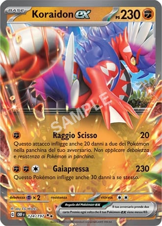 124/197 Koraidon EX - OSSIDIANA INFUOCATA