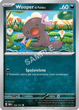 126/197 Wooper di Paldea - OSSIDIANA INFUOCATA - OBF