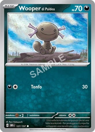 127/197 Wooper di Paldea - OSSIDIANA INFUOCATA - OBF