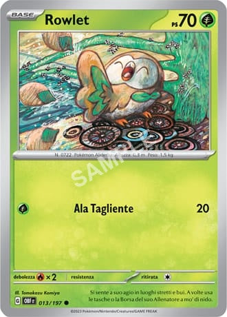 13/197 Rowlet - OSSIDIANA INFUOCATA - OBF