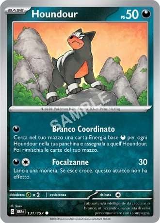 131/197 Houndour - OSSIDIANA INFUOCATA - OBF