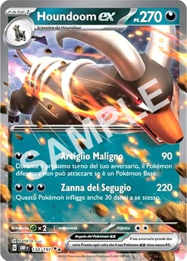 134/197 Houndoom EX - OSSIDIANA INFUOCATA