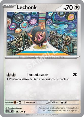 181/197 Lechonk - OSSIDIANA INFUOCATA - OBF