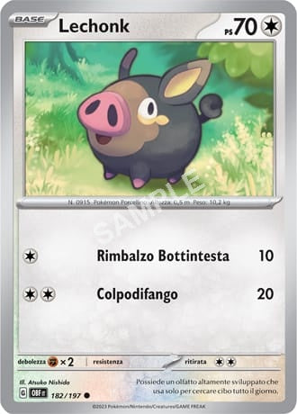 182/197 Lechonk - OSSIDIANA INFUOCATA - OBF