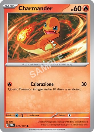 26/197 Charmander - OSSIDIANA INFUOCATA - OBF