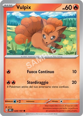 28/197 Vulpix - OSSIDIANA INFUOCATA - OBF