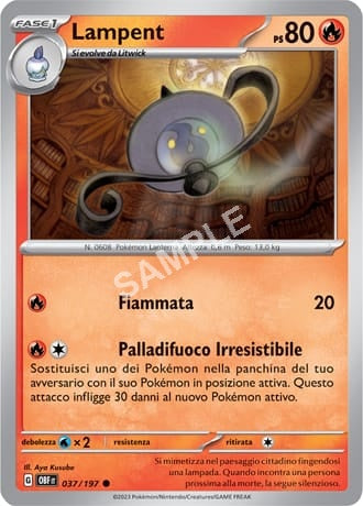 37/197 Lampent - OSSIDIANA INFUOCATA - OBF