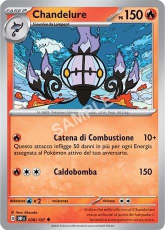 38/197 Chandelure - OSSIDIANA INFUOCATA - OBF
