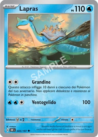 45/197 Lapras - OSSIDIANA INFUOCATA - OBF