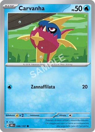 46/197 Carvanha - OSSIDIANA INFUOCATA - OBF