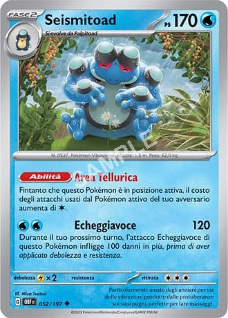 52/197 Seismitoad - OSSIDIANA INFUOCATA - OBF