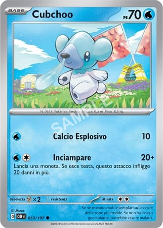 53/197 Cubchoo - OSSIDIANA INFUOCATA - OBF