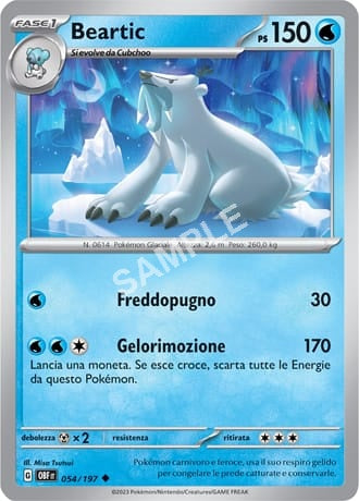 54/197 Beartic - OSSIDIANA INFUOCATA - OBF