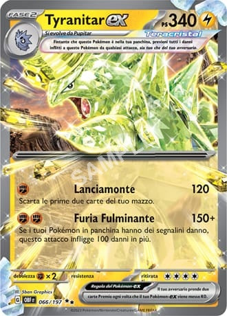 66/197 Tyranitar EX - OSSIDIANA INFUOCATA