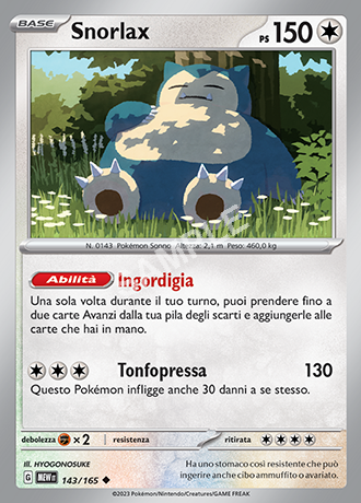 143/165 Snorlax - 151 (MEW)