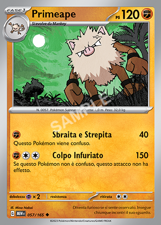 57/165 Primeape - 151 (MEW)