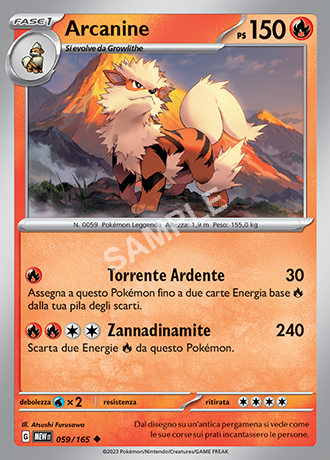 59/165 Arcanine - 151 (MEW)