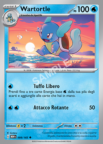 8/165 Wartortle - 151 (MEW)