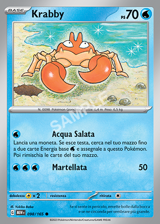 98/165 Krabby - 151 (MEW)