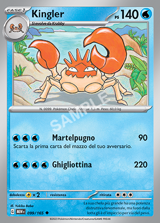 99/165 Kingler - 151 (MEW)