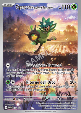 SVP123 Ogerpon Maschera Turchese EX - SCARLATTO & VIOLETTO PROMO