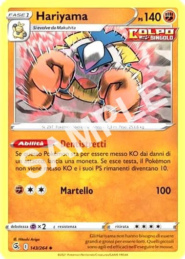 143/264 Hariyama - COLPO FUSIONE