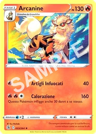 33/264 Arcanine - COLPO FUSIONE