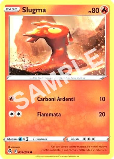 34/264 Slugma - COLPO FUSIONE
