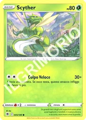 5/189 Scyther - LUCENTEZZA SIDERALE