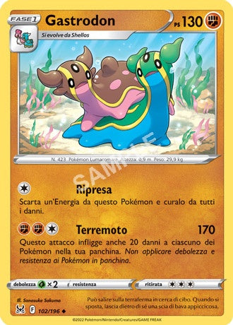 102/196 Gastrodon - ORIGINE PERDUTA