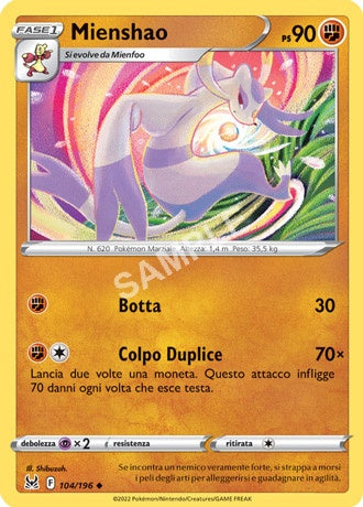 104/196 Mienshao - ORIGINE PERDUTA