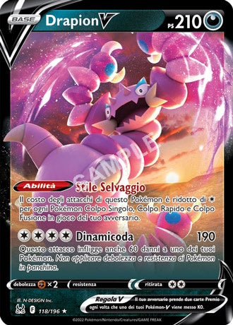 118/196 Drapion V - ORIGINE PERDUTA