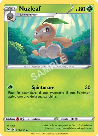 12/196 Nuzleaf - ORIGINE PERDUTA