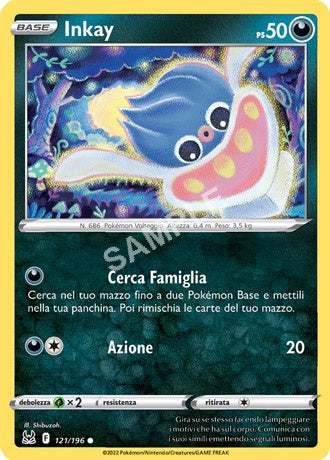 121/196 Inkay - ORIGINE PERDUTA