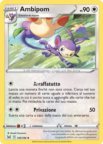 145/196 Ambipom - ORIGINE PERDUTA