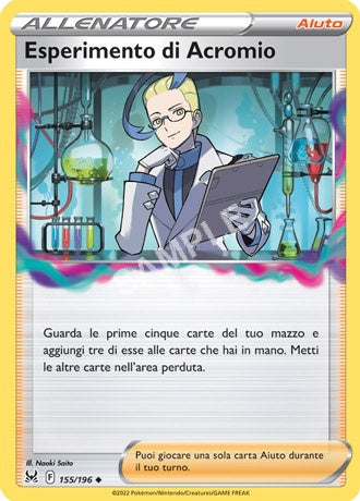 155/196 Esperimento di Acromio - ORIGINE PERDUTA