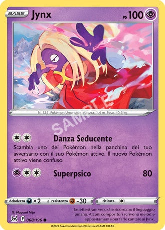 68/196 Jynx - ORIGINE PERDUTA