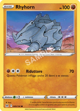 89/196 Rhyhorn - ORIGINE PERDUTA