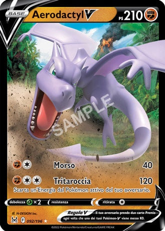 92/196 Aerodactyl V - ORIGINE PERDUTA