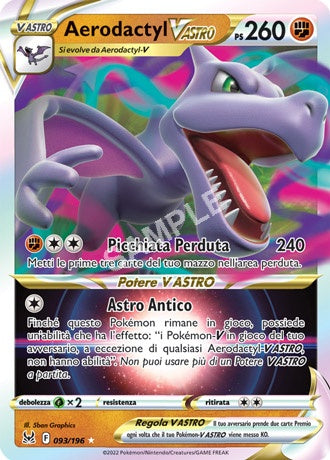 93/196 Aerodactyl V ASTRO - ORIGINE PERDUTA