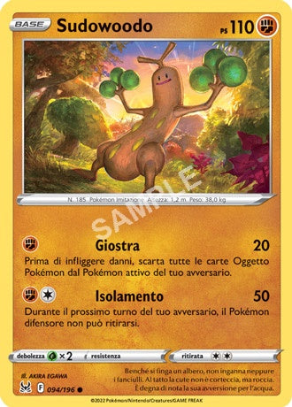 94/196  Sudowoodo - ORIGINE PERDUTA