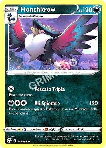 107/195 Honchkrow - TEMPESTA ARGENTATA