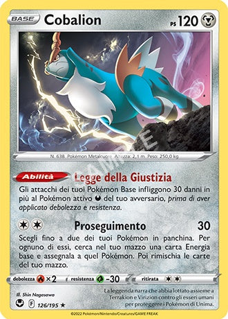 126/195 Cobalion - TEMPESTA ARGENTATA