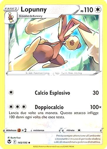 145/195 Lopunny - TEMPESTA ARGENTATA