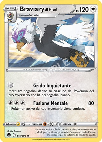 149/195 Braviary di Hisui - TEMPESTA ARGENTATA